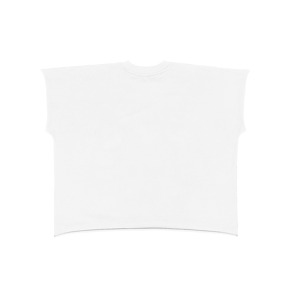Distressed Edge Boxy Half Sleeve T-Shirt