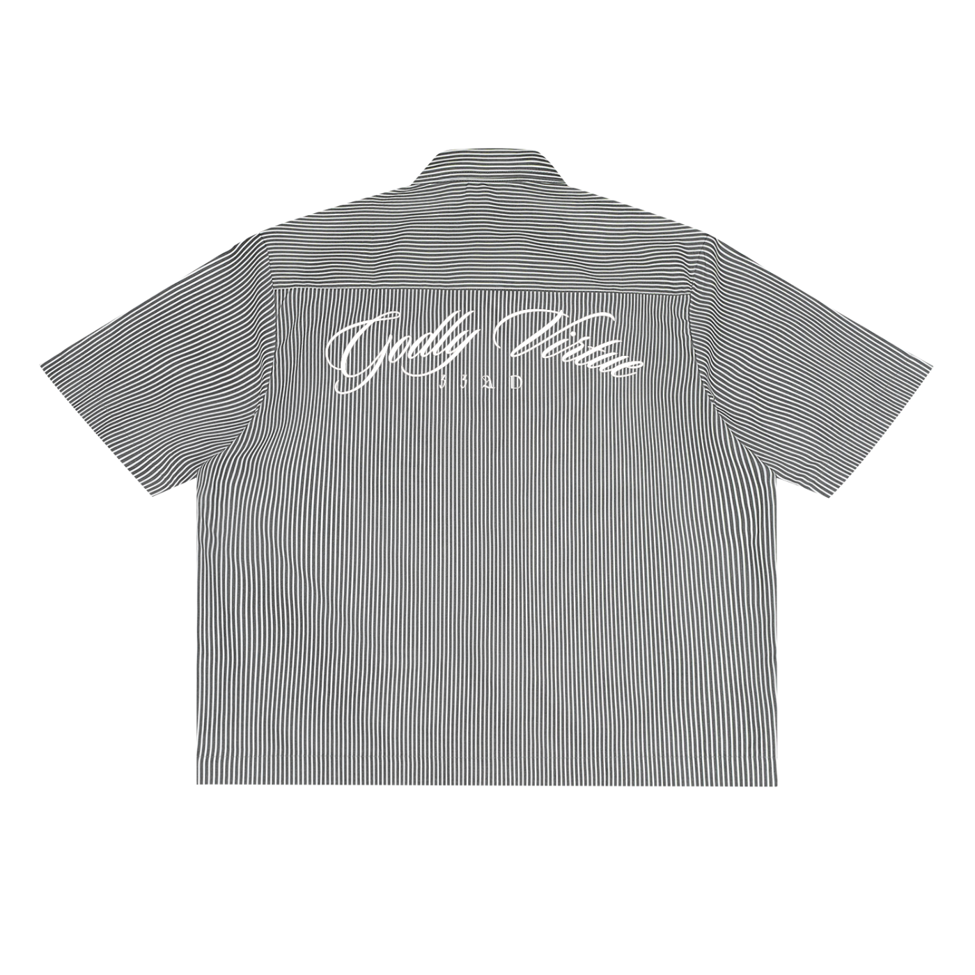 Vertical Stripe Boxy Shirt (Original Logo)