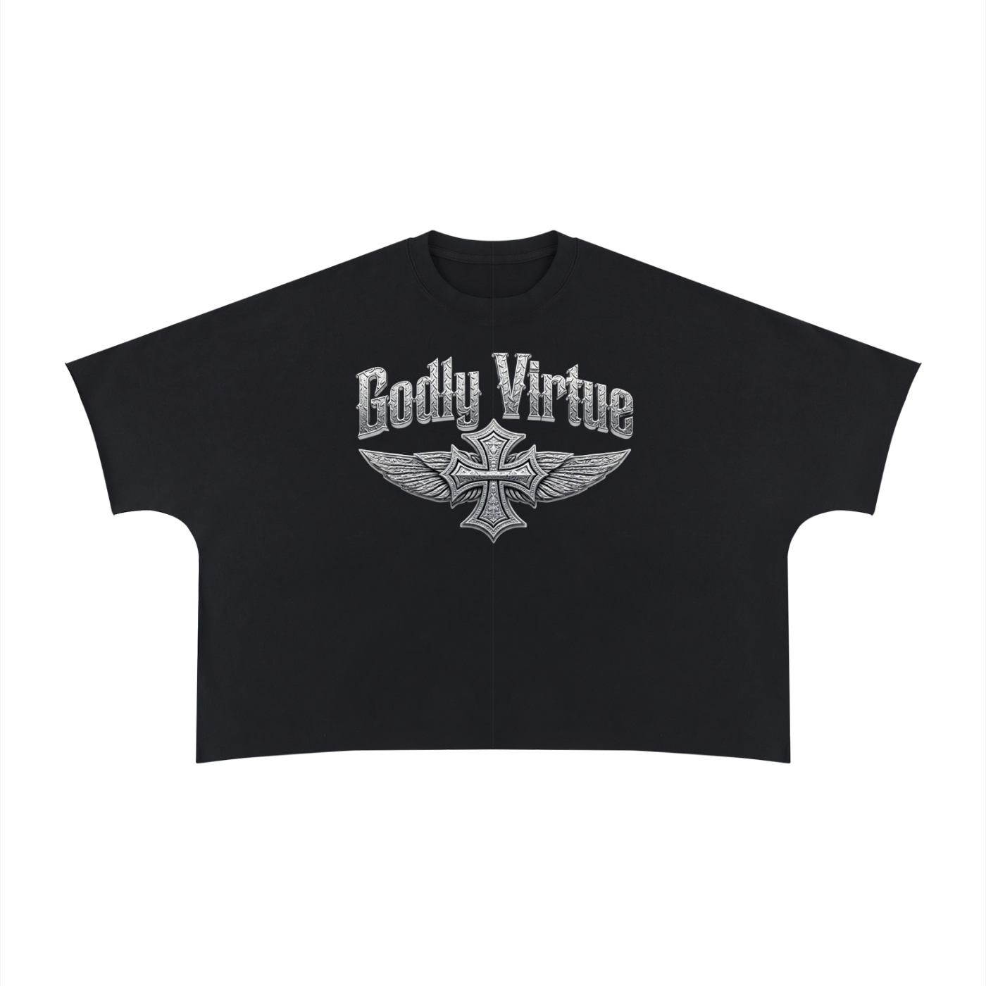 Unisex Boxy Oversized Raw Edge T-Shirt