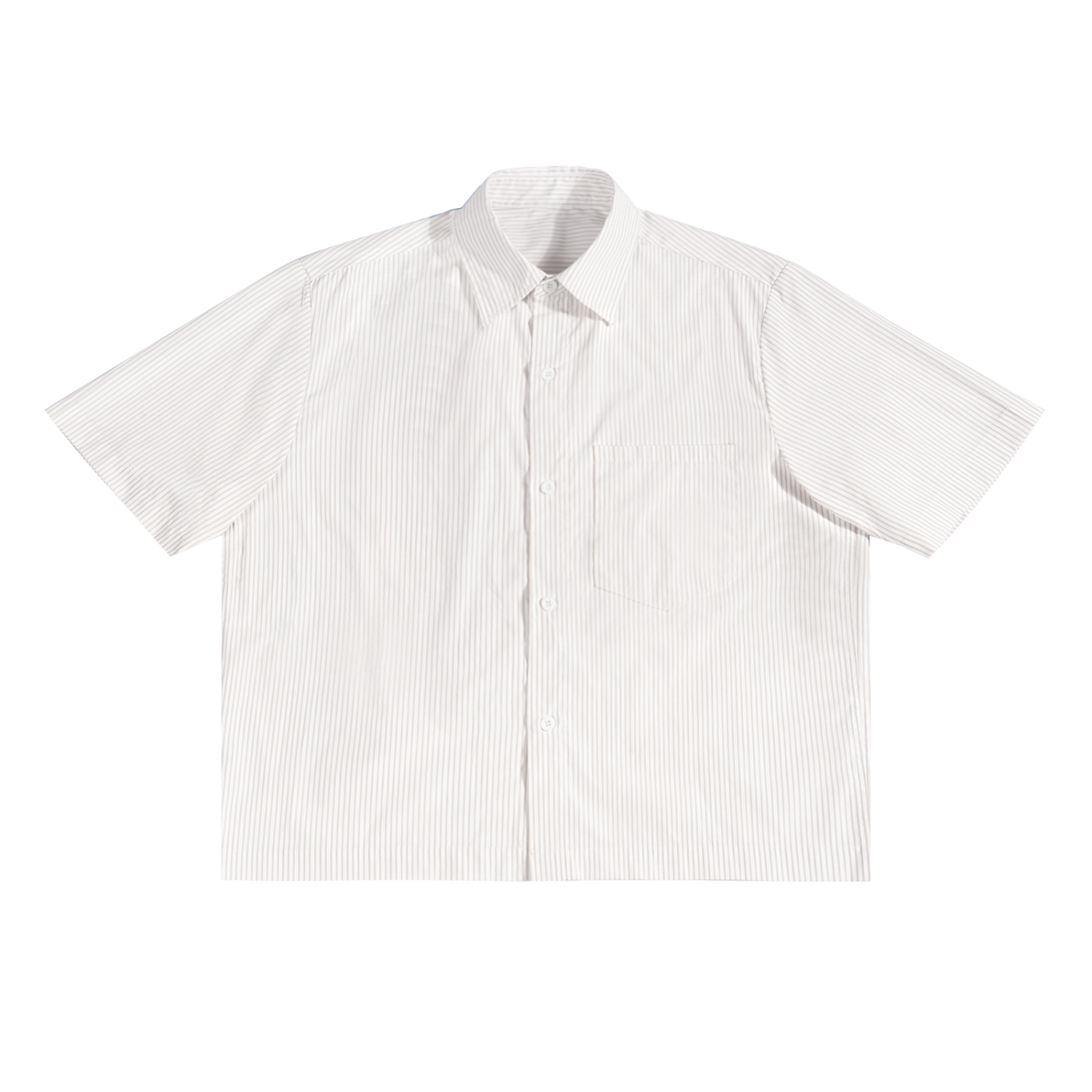 Vertical Stripe Boxy Shirt (Original Logo)