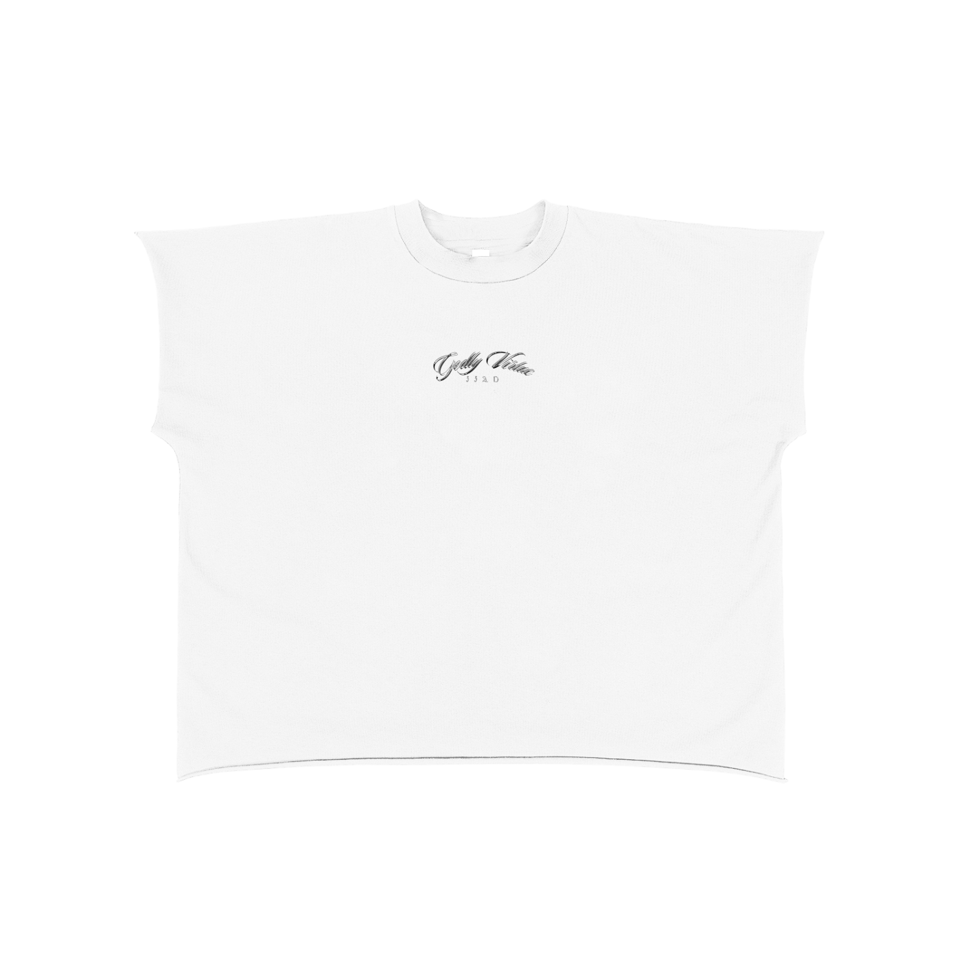Distressed Edge Boxy Half Sleeve T-Shirt