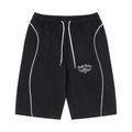 Unisex Piping Drawstring Shorts