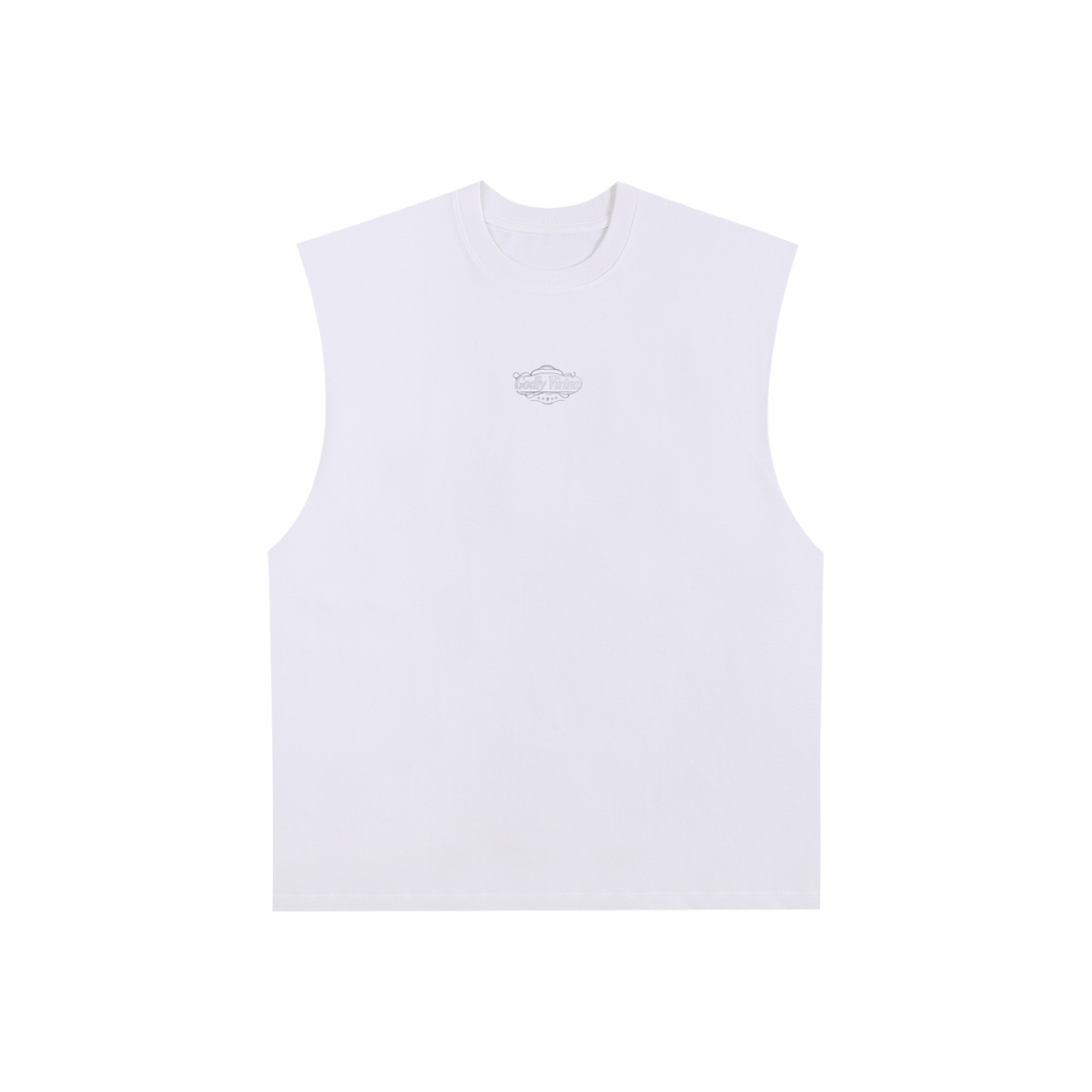 Trimmed Edge Cotton Tank Top