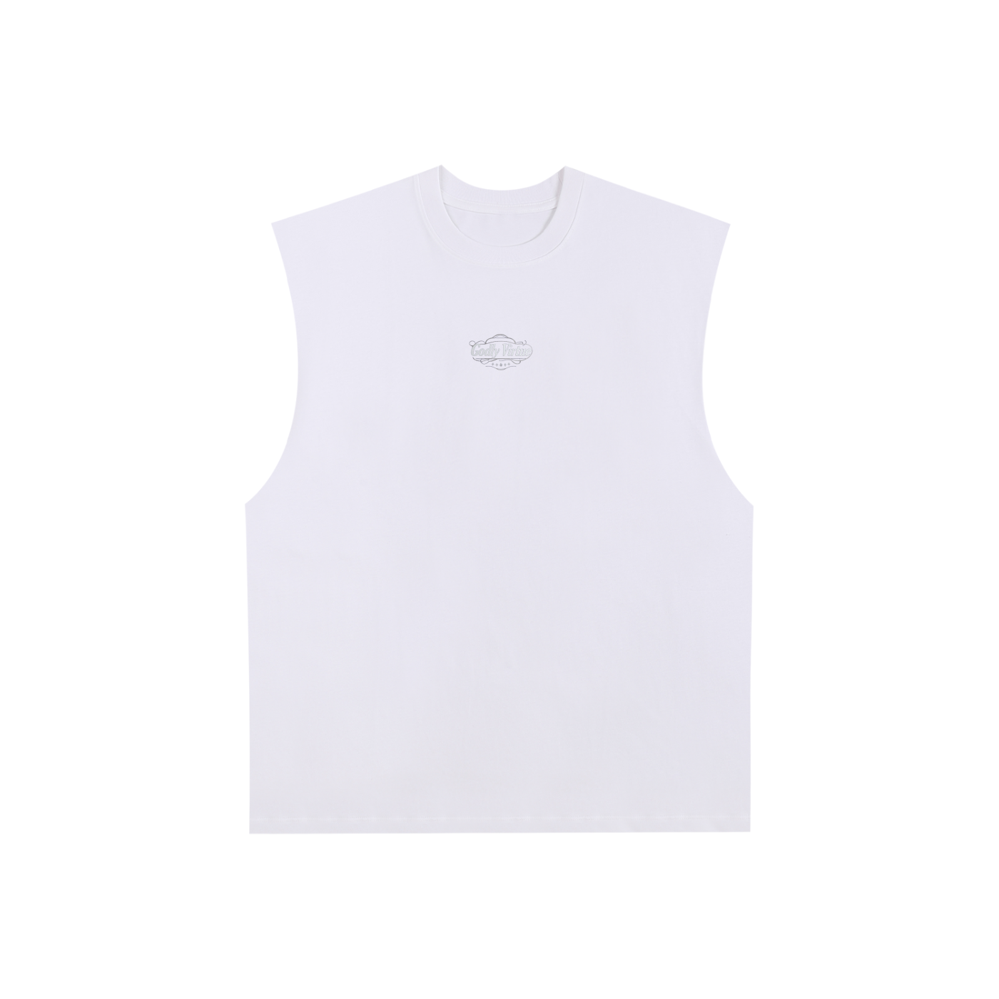 Trimmed Edge Cotton Tank Top
